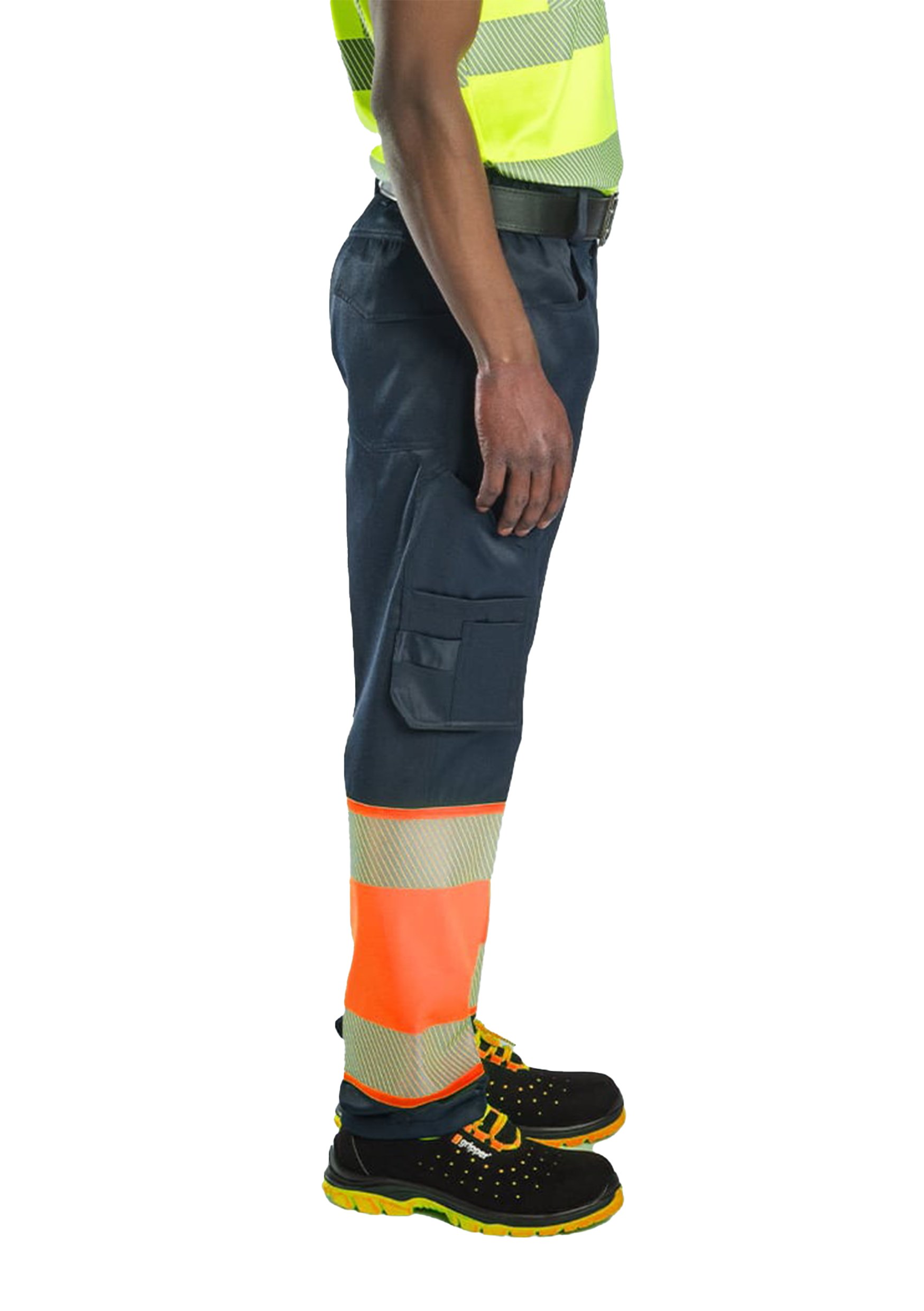 İş Kıyafetleri | Alaska Hi Vis Pantolon Lacivert - Neon Turuncu | Konemon Tekstil | iş elbiseleri | iş ayakkabısı | iş kıyafeti satan yerler