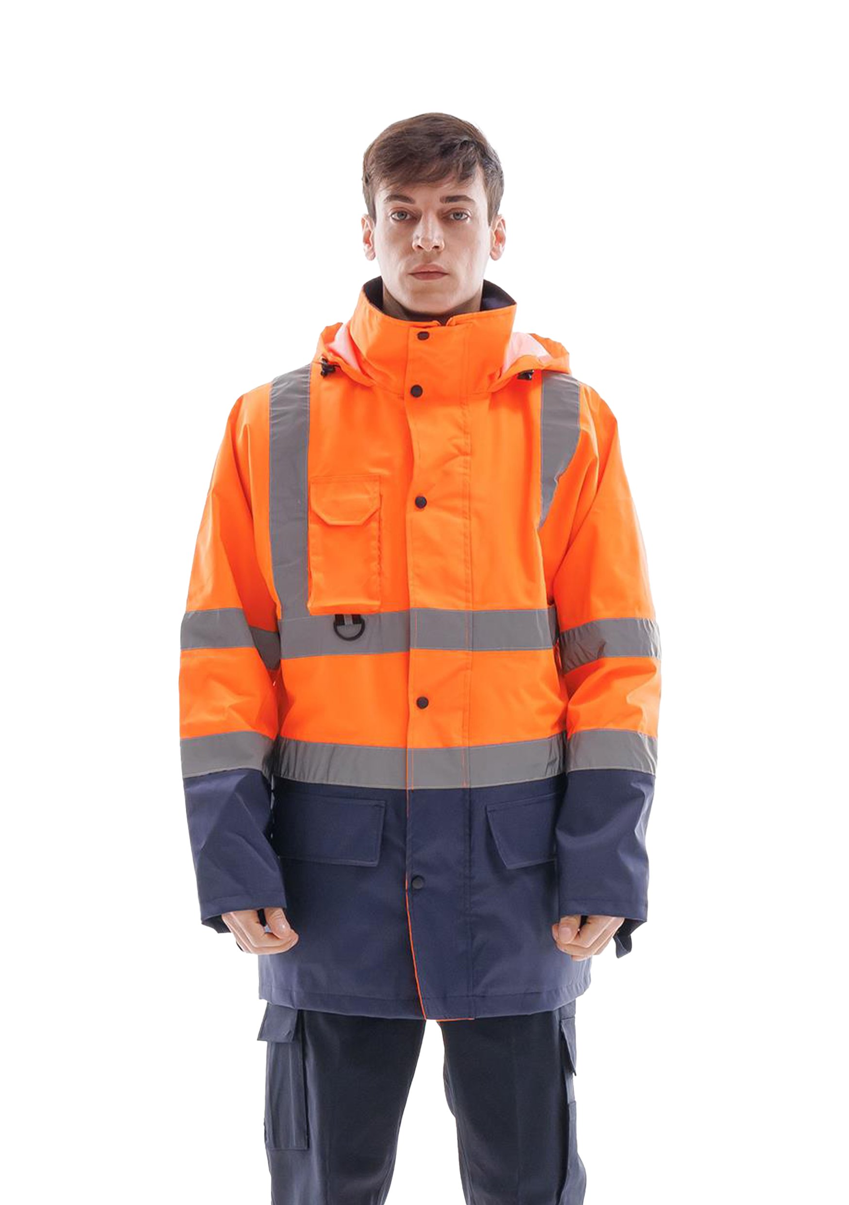 İş Kıyafetleri | Alaska Hi Vis Parka Neon Turuncu - Lacivert | Konemon Tekstil | iş elbiseleri | iş ayakkabısı | iş kıyafeti satan yerler
