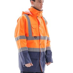 İş Kıyafetleri | Alaska Hi Vis Parka Neon Turuncu - Lacivert | Konemon Tekstil | iş elbiseleri | iş ayakkabısı | iş kıyafeti satan yerler