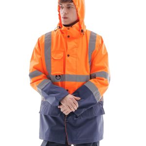 İş Kıyafetleri | Alaska Hi Vis Parka Neon Turuncu - Lacivert | Konemon Tekstil | iş elbiseleri | iş ayakkabısı | iş kıyafeti satan yerler