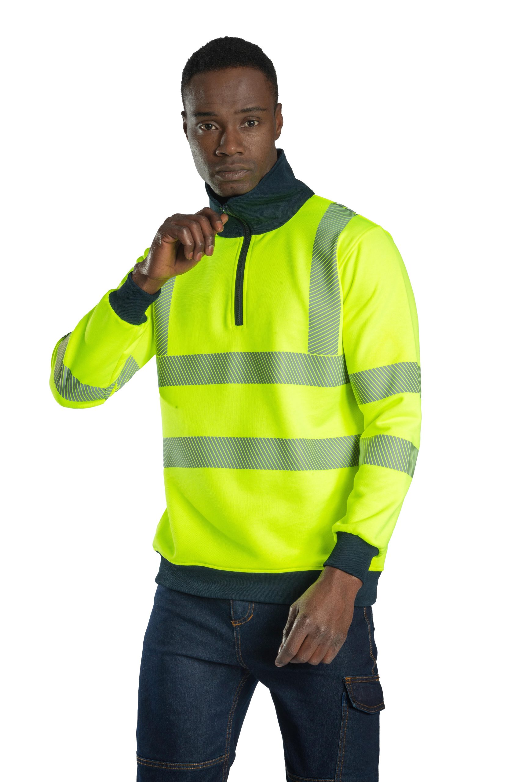 İş Kıyafetleri | Alaska Hi Vis Yarım Fermuarlı Sweatshirt - Sarı | Konemon Tekstil | iş elbiseleri | iş ayakkabısı | iş kıyafeti satan yerler
