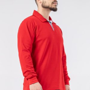 İş Kıyafetleri | Regular Polo Pike Uzun Kol T Shirt Kırmızı | Konemon Tekstil | iş elbiseleri | iş ayakkabısı | iş kıyafeti satan yerler