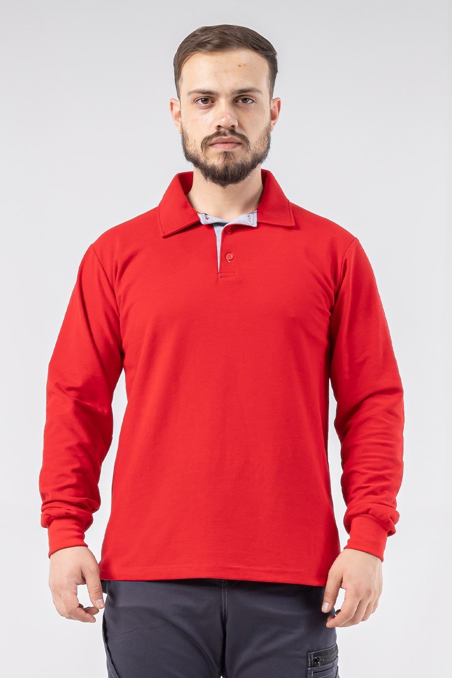 İş Kıyafetleri | Regular Polo Pike Uzun Kol T Shirt Kırmızı | Konemon Tekstil | iş elbiseleri | iş ayakkabısı | iş kıyafeti satan yerler
