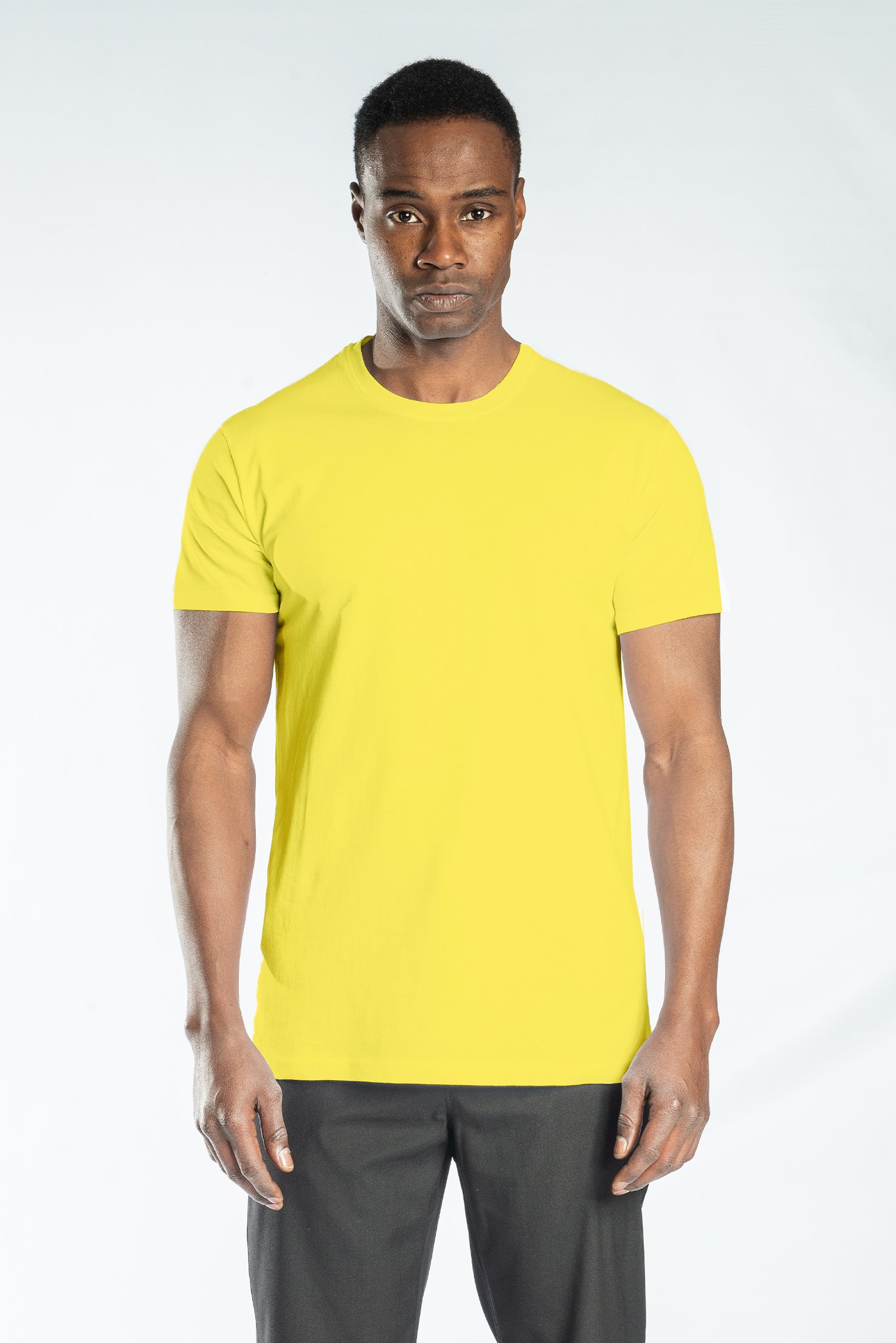 İş Kıyafetleri | Regular Basic Bisiklet Yaka T Shirt Sarı | Konemon Tekstil | iş elbiseleri | iş ayakkabısı | iş kıyafeti satan yerler