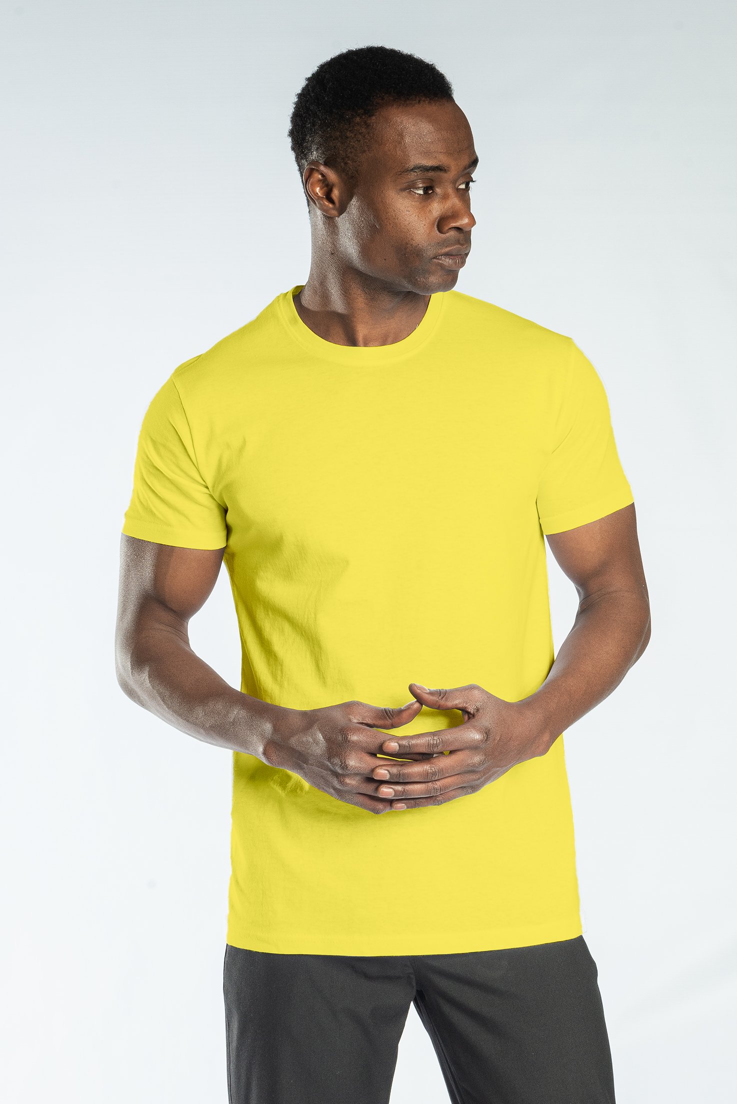 İş Kıyafetleri | Regular Basic Bisiklet Yaka T Shirt Sarı | Konemon Tekstil | iş elbiseleri | iş ayakkabısı | iş kıyafeti satan yerler