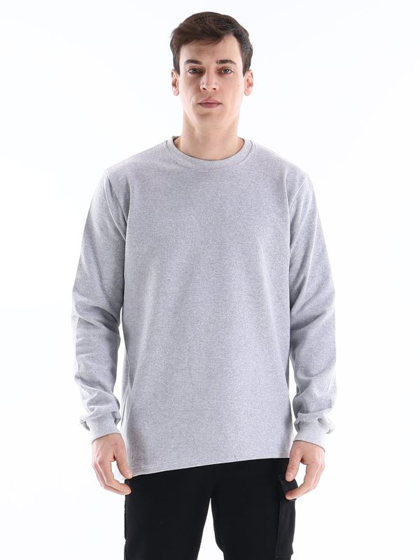 İş Kıyafetleri | Regular Bisiklet Yaka Sweatshirt Gri | Konemon Tekstil | iş elbiseleri | iş ayakkabısı | iş kıyafeti satan yerler