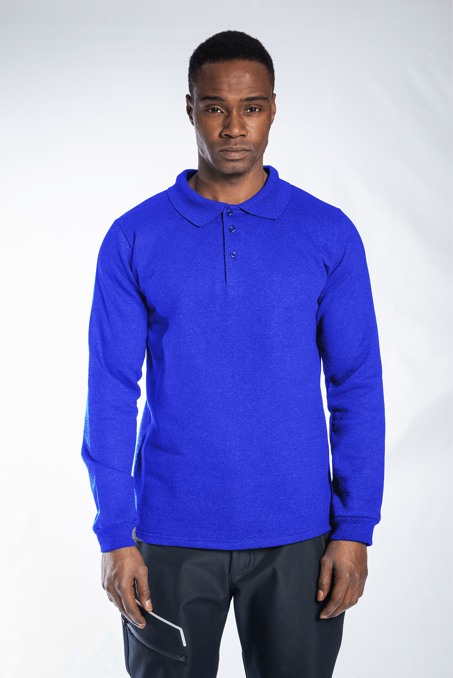 İş Kıyafetleri | Regular Polo Sweatshirt Saks Mavi | Konemon Tekstil | iş elbiseleri | iş ayakkabısı | iş kıyafeti satan yerler