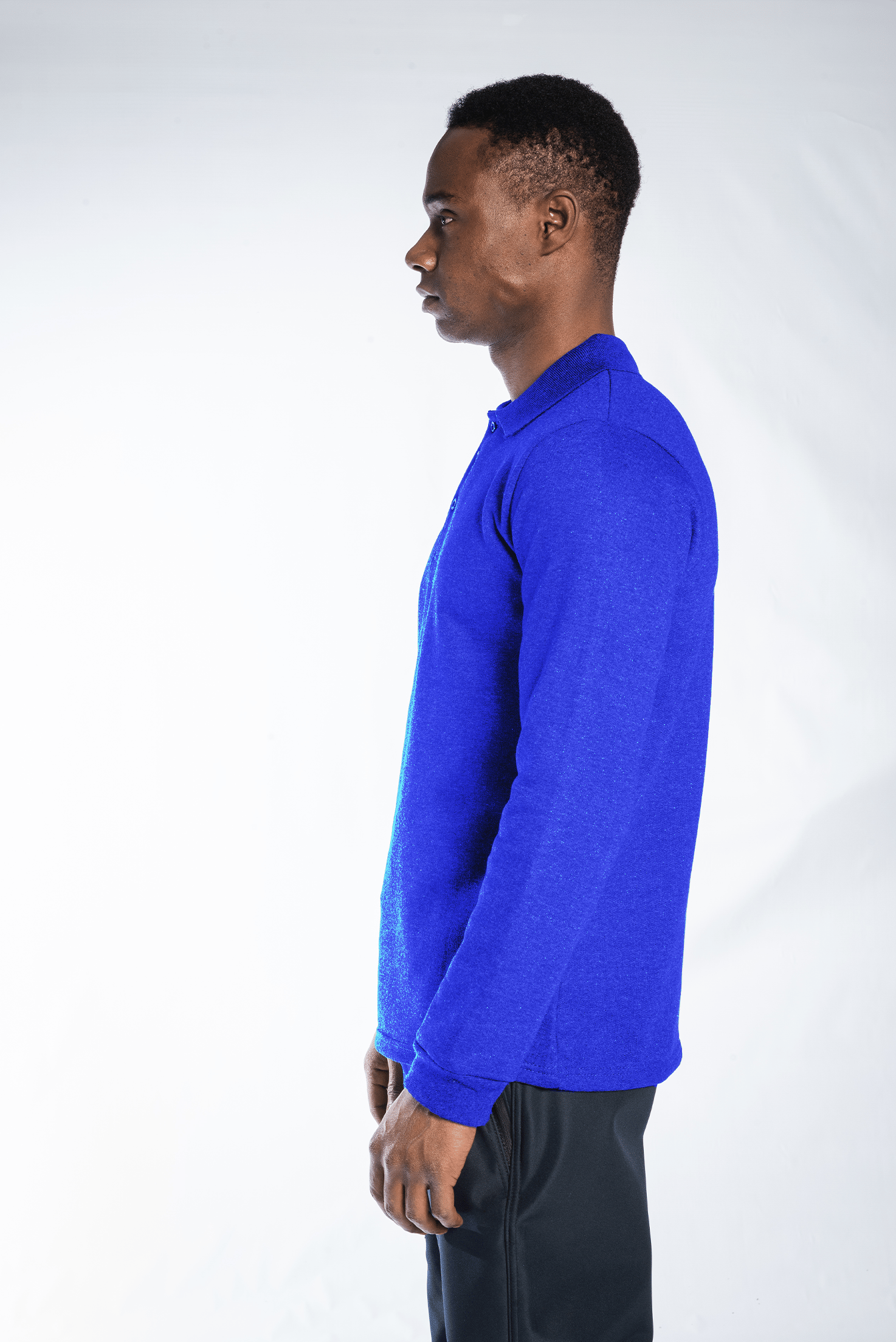 İş Kıyafetleri | Regular Polo Sweatshirt Saks Mavi | Konemon Tekstil | iş elbiseleri | iş ayakkabısı | iş kıyafeti satan yerler