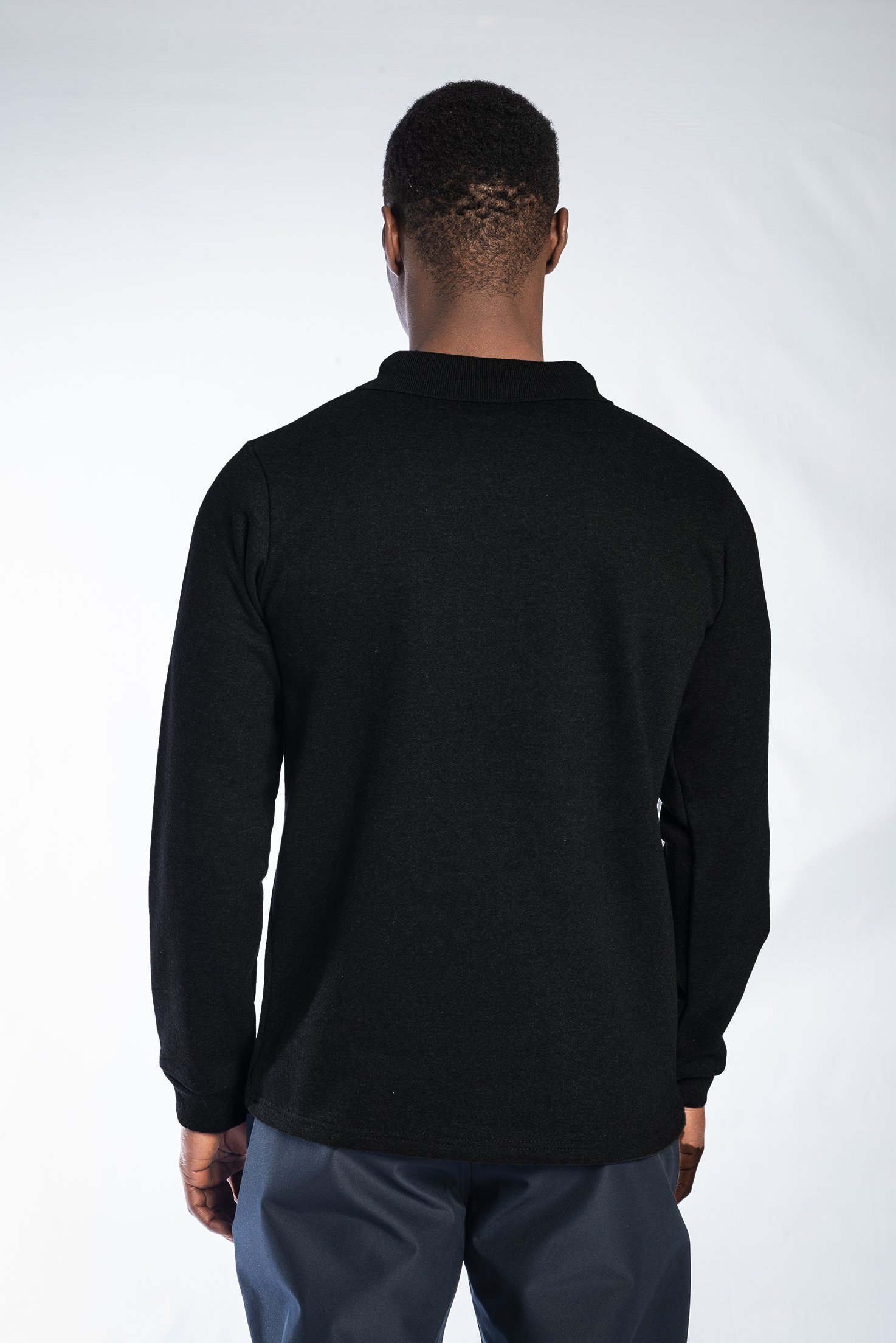 İş Kıyafetleri | Regular Polo Sweatshirt Siyah | Konemon Tekstil | iş elbiseleri | iş ayakkabısı | iş kıyafeti satan yerler